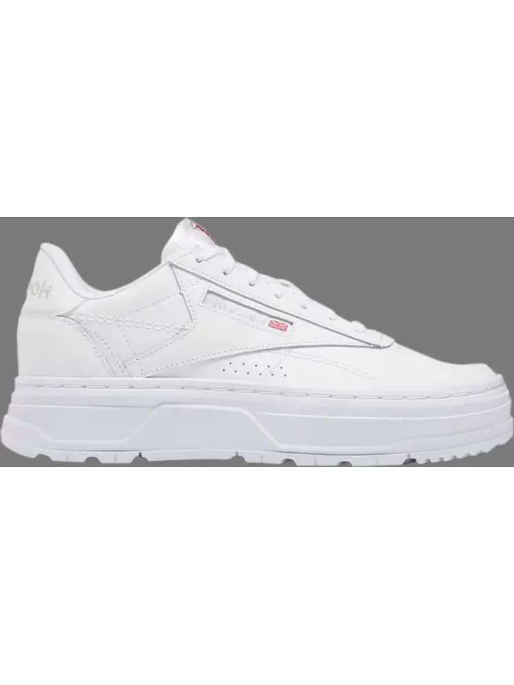 Кроссовки wmns club c double geo 'footwear white' Reebok — изображение 1 из 1, розовый