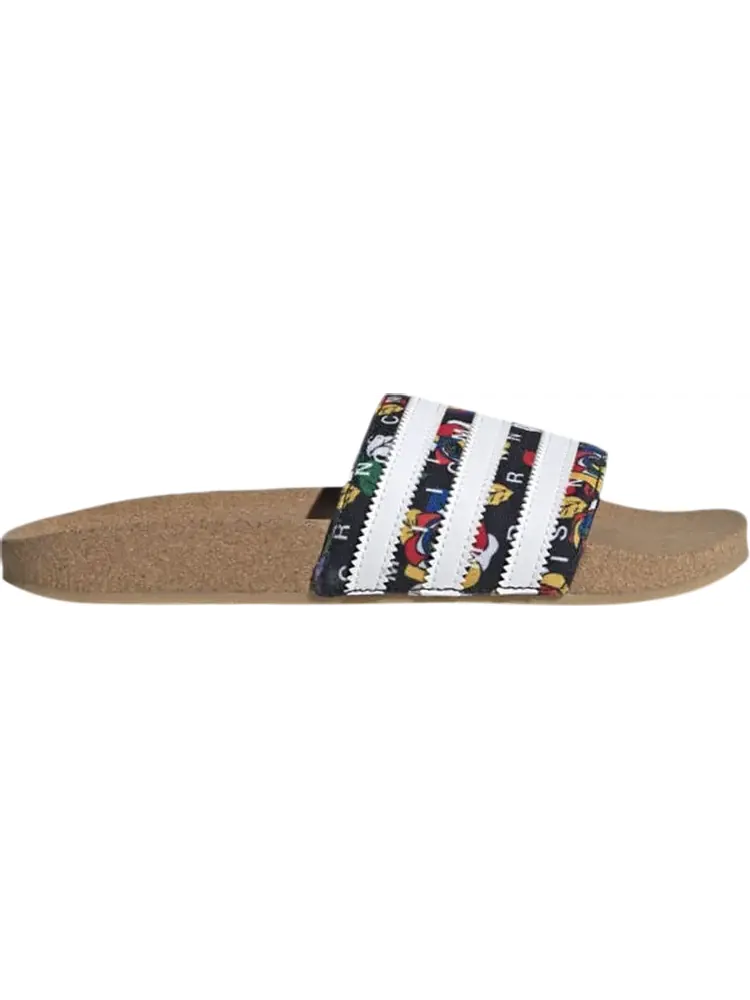 Сандалии Adidas Rich Mnisi x Wmns Adilette Slide 'Roses' — изображение 1 из 1, черный