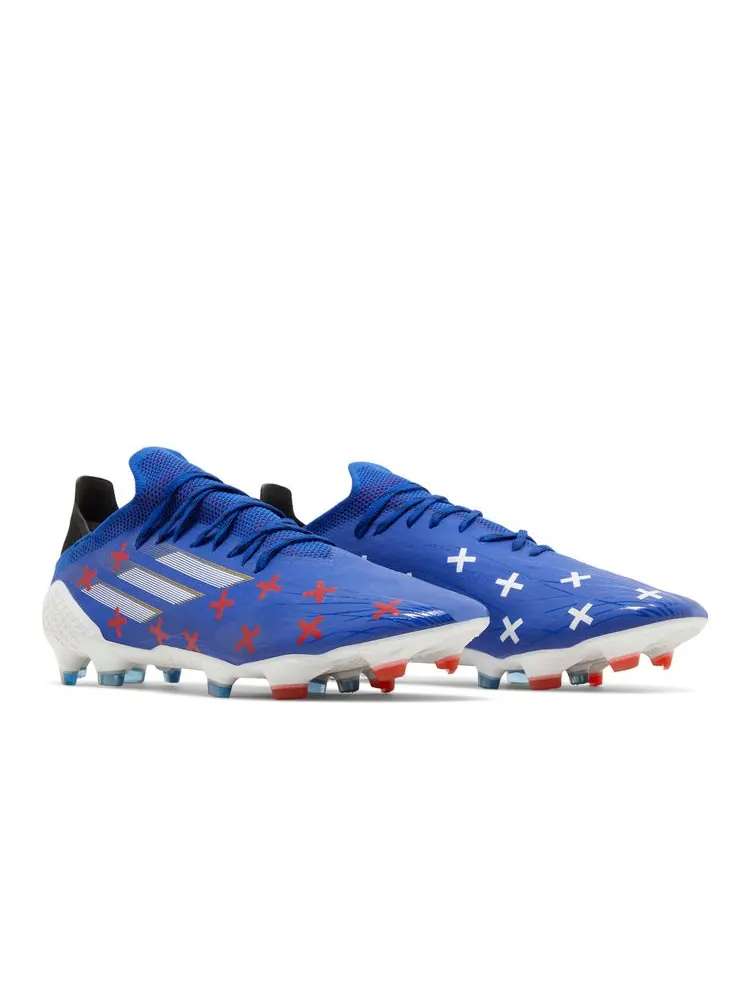 Кроссовки X Speedflow.1 11/11 FG 'Bold Blue Vivid Red' — изображение 8 из 8, синий красный