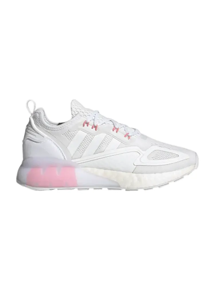 Кроссовки adidas Wmns ZX 2K Boost 'Footwear White Pink' — изображение 1 из 1, белый/белый/розовый