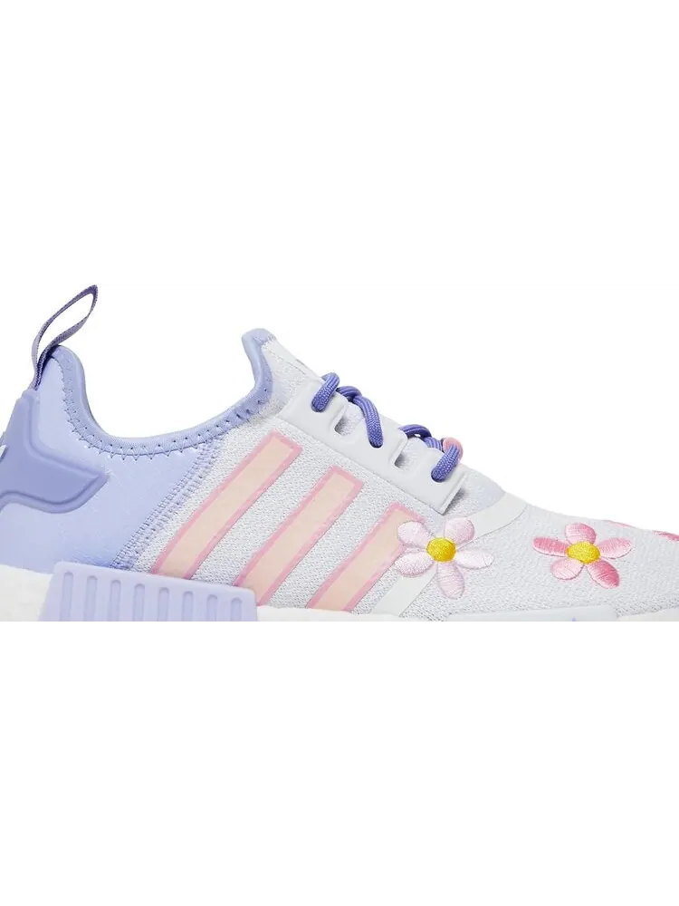 Кроссовки Adidas Monsters Inc. x NMD_R1 Big Kid 'Boo' — изображение 2 из 8, фиолетовый