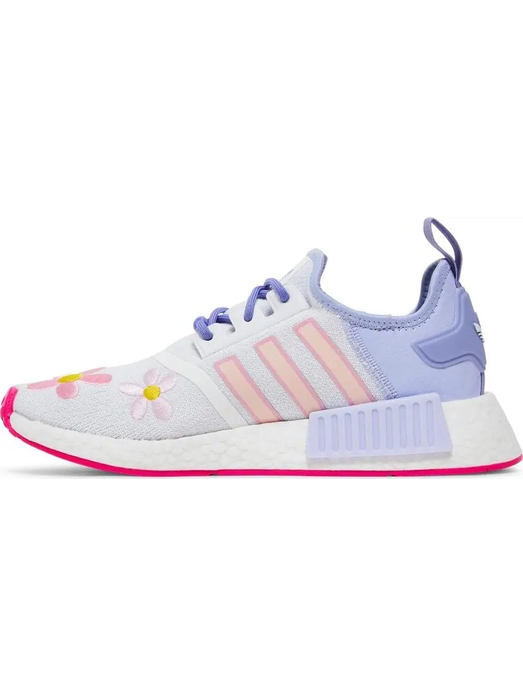 Кроссовки Adidas Monsters Inc. x NMD_R1 Big Kid 'Boo' — изображение 3 из 8, фиолетовый