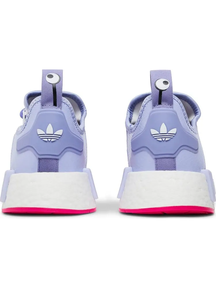 Кроссовки Adidas Monsters Inc. x NMD_R1 Big Kid 'Boo' — изображение 6 из 8, фиолетовый