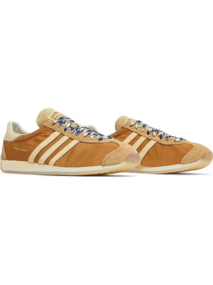 Кроссовки Adidas Wales Bonner x Country 'Mesa Easy Yellow' — изображение 8 из 8, загар