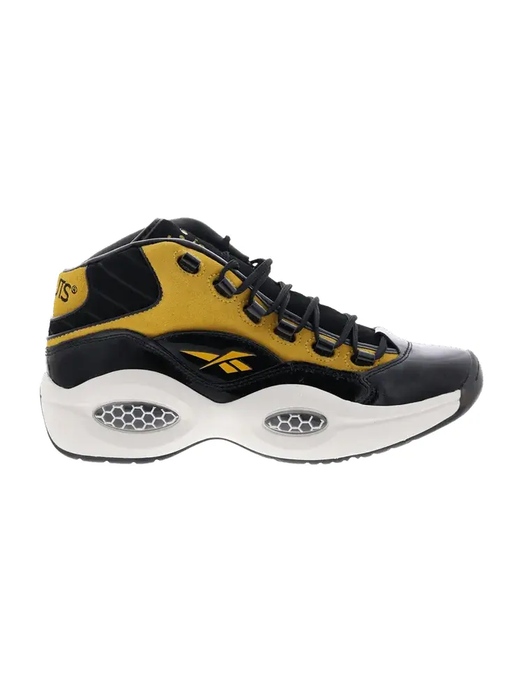Кроссовки Reebok BAIT x Peanuts x Question Mid 'Black Boldly Yellow' — изображение 1 из 1, черный/желтый