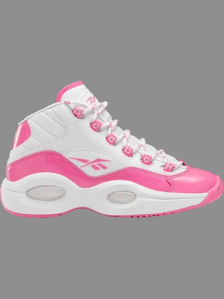 Кроссовки question mid big kid 'atomic pink' Reebok — изображение 1 из 1, розовый