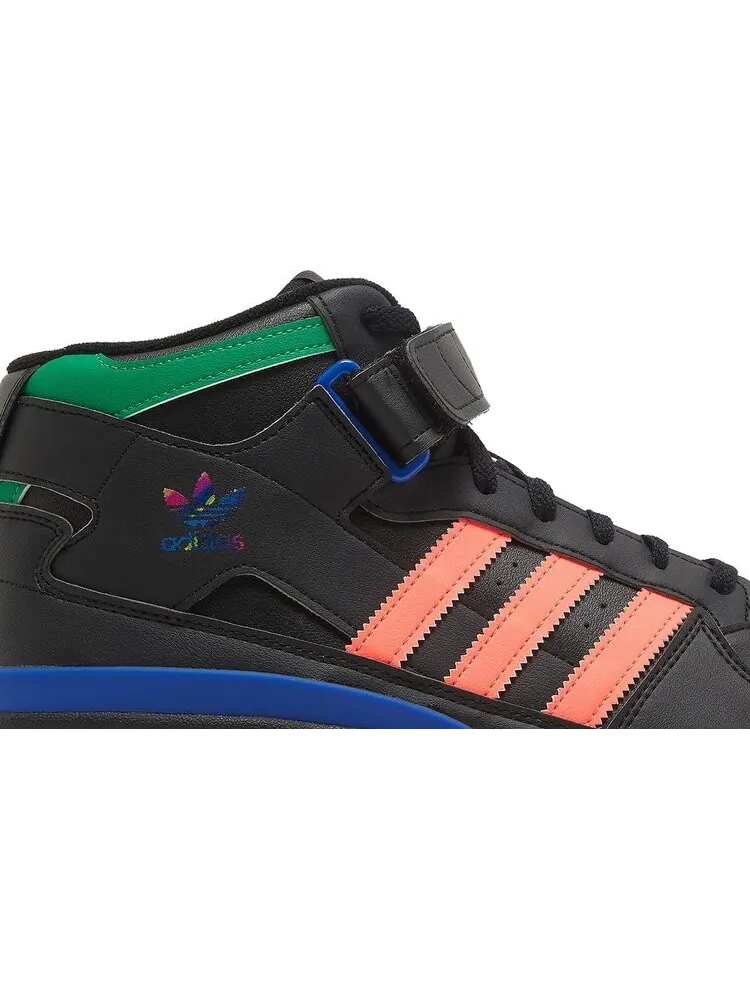 Кроссовки Adidas Forum Mid 'Black Multi' — изображение 2 из 8, черный