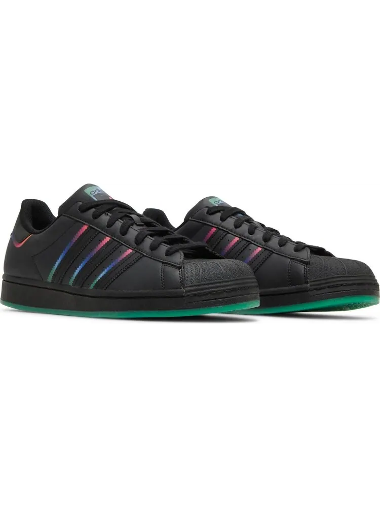Кроссовки Adidas Superstar 'Black Green' — изображение 8 из 8, черный