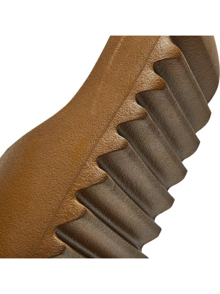 Сандалии Adidas Yeezy Slides 'Ochre' — изображение 10 из 10, коричневый