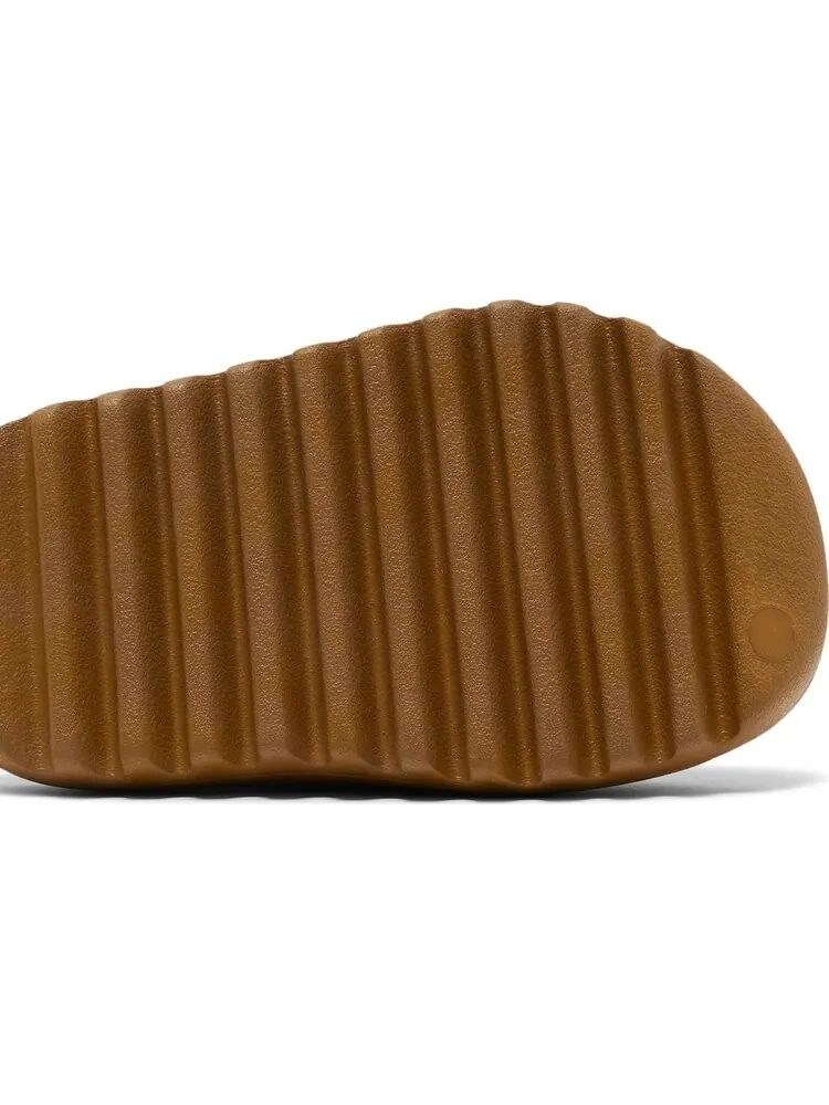 Сандалии Adidas Yeezy Slide Kids 'Ochre' — изображение 5 из 8, коричневый