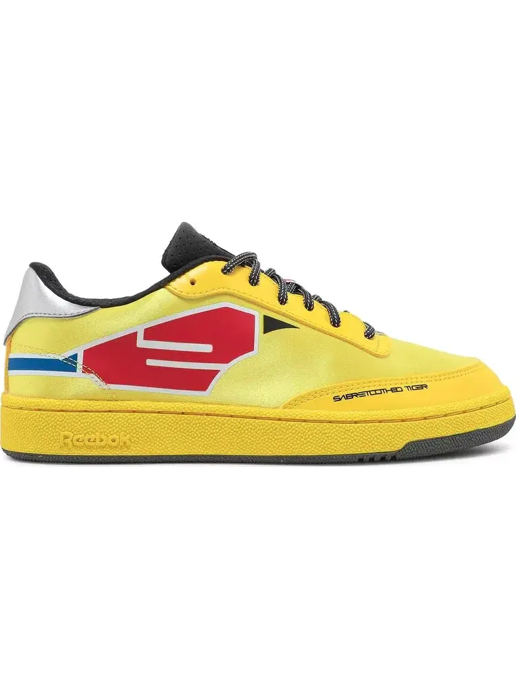 Кроссовки power rangers x club c 'saber-toothed tiger zord' Reebok — изображение 1 из 8, желтый