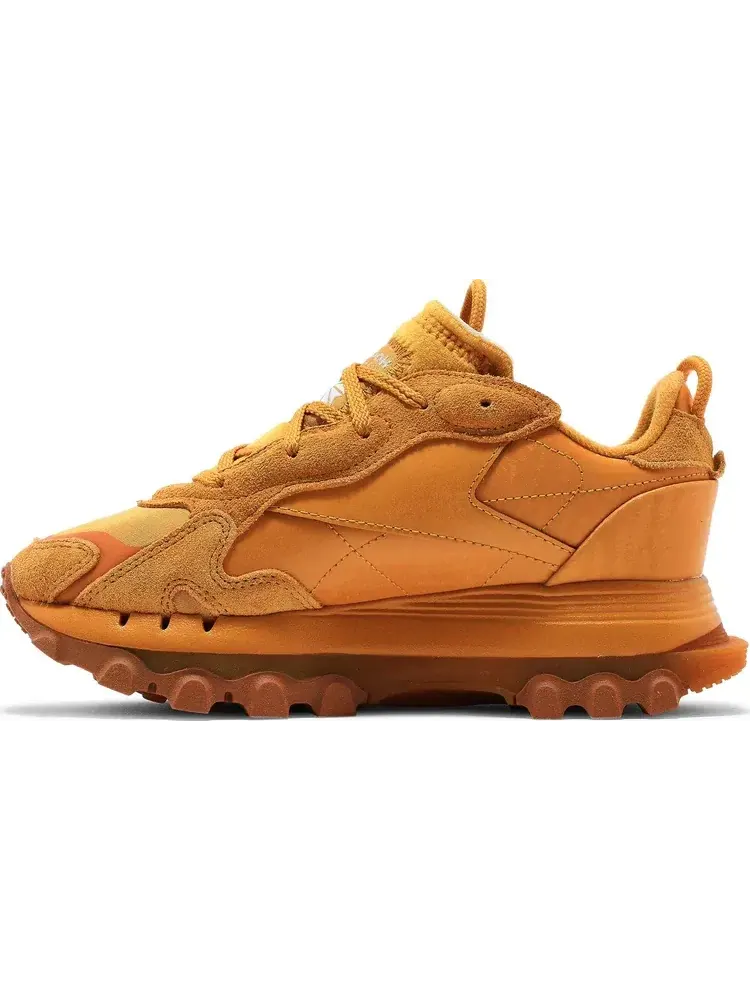 Кроссовки cardi b x wmns classic leather 'bright ochre' Reebok, апельсин — изображение 3 из 8, оранжевый