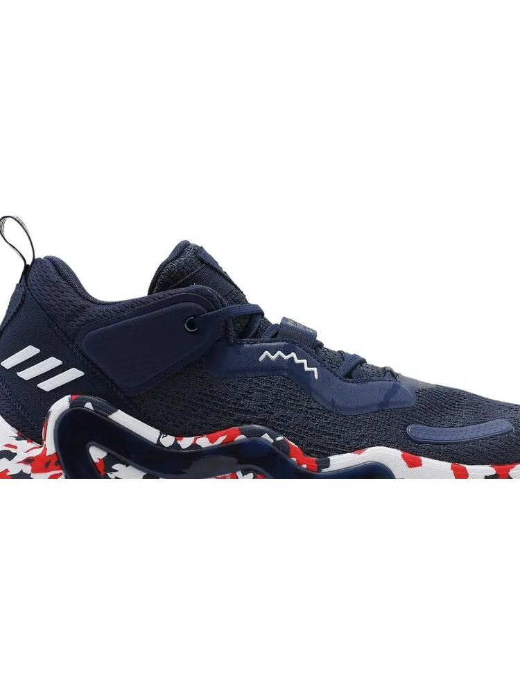 Кроссовки Adidas D.O.N. Issue #3 'USA' — изображение 2 из 8, синий