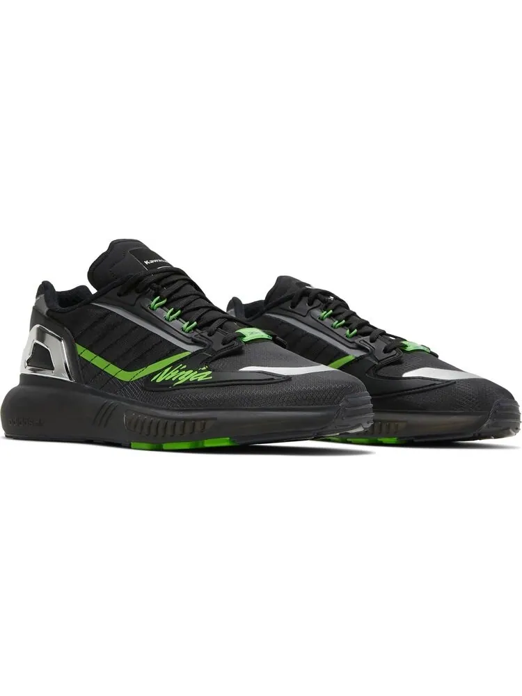 Кроссовки Adidas Kawasaki Ninja x ZX 5000 Boost 'Black Green' — изображение 8 из 8, черный