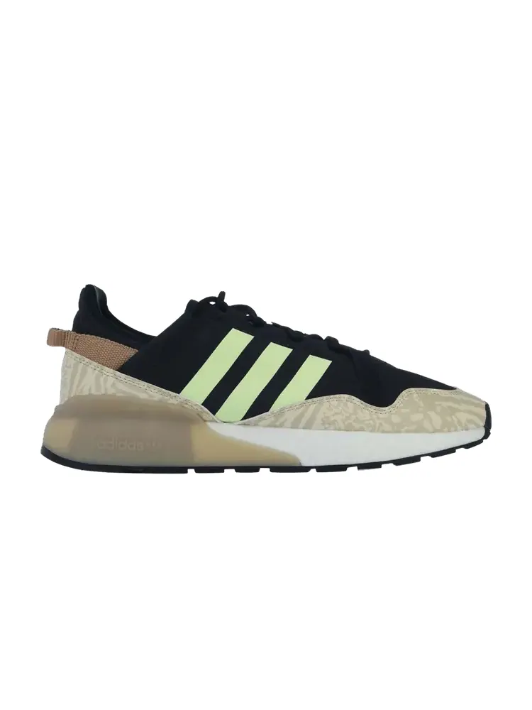 Кроссовки adidas ZX 2K Boost Pure 'Black Savannah' — изображение 1 из 1, черный/светлый желтый