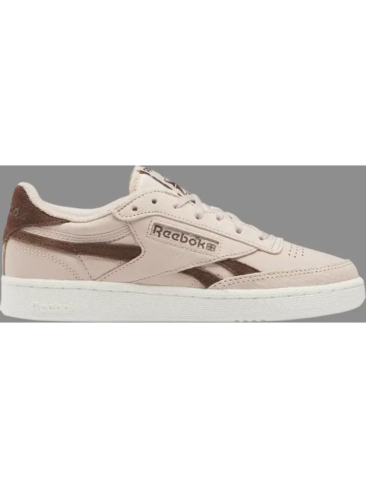 Кроссовки wmns club c revenge vintage 'soft ecru brush brown' Reebok — изображение 1 из 1, розовый