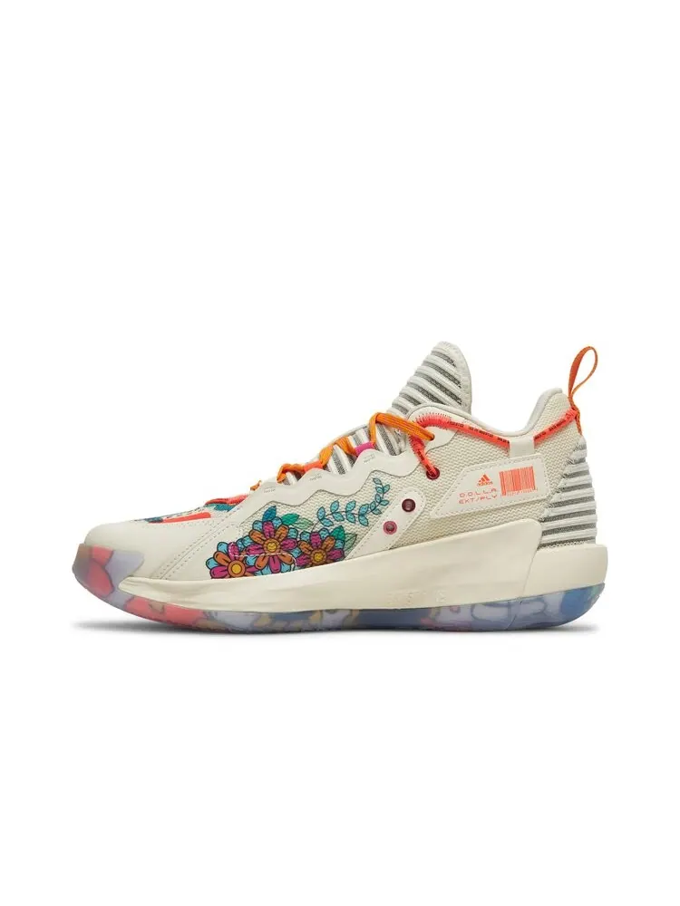 Кроссовки Adidas Dame 7 EXTPLY — изображение 3 из 4, белый