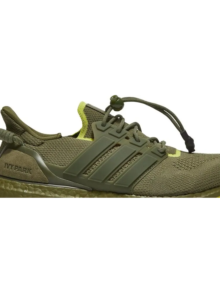 Кроссовки Adidas Ivy Park x Peloton x UltraBoost OG 'Focus Olive' — изображение 2 из 8, зеленый