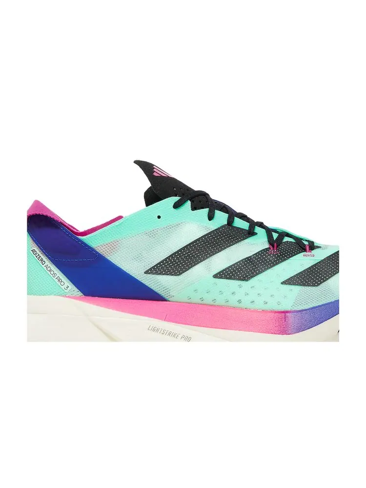 Кроссовки Adizero Adios Pro 3 'Pulse Mint Lucid Blue' — изображение 2 из 8, синий