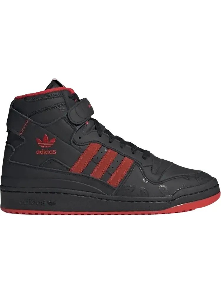 Кроссовки Adidas KSI x Forum High 'Black Red Paisley' — изображение 1 из 1, черный