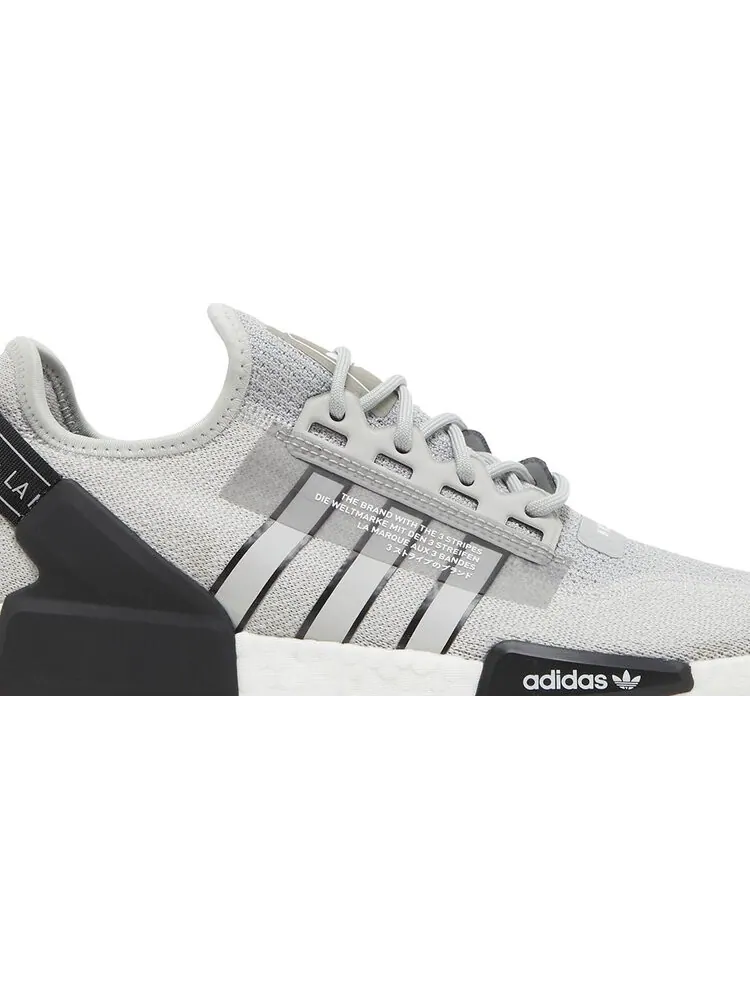 Кроссовки Adidas NMD_R1 V2 'Grey Black' — изображение 2 из 8, серый