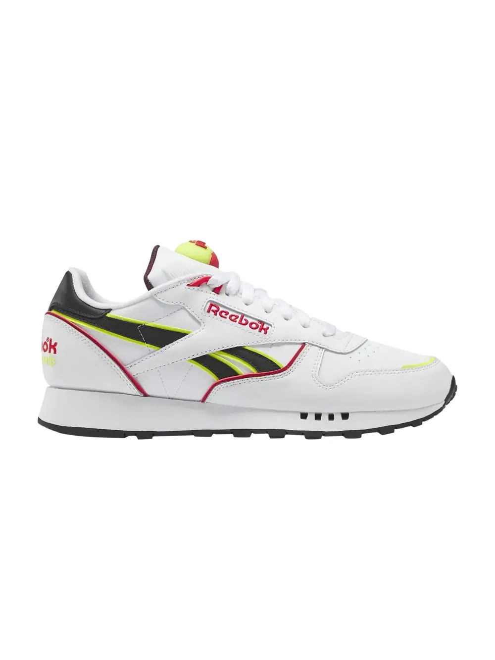 Классические кожаные туфли Reebok — изображение 1 из 1, белый/черный/желтый