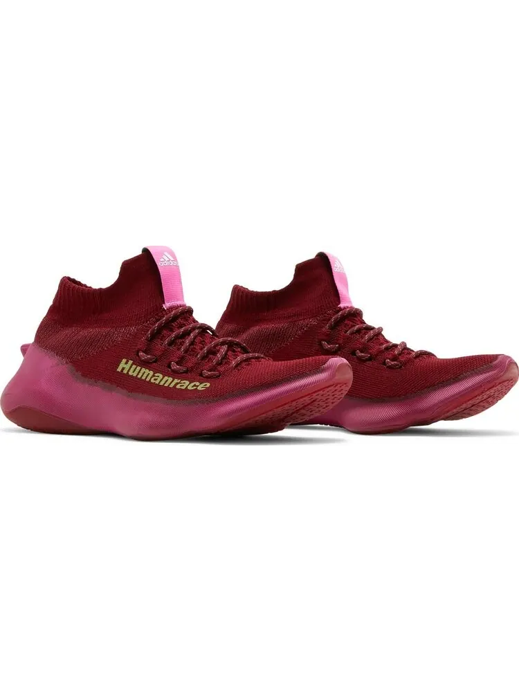 Кроссовки Adidas Pharrell x Human Race Sichona 'Burgundy' — изображение 8 из 8, красный