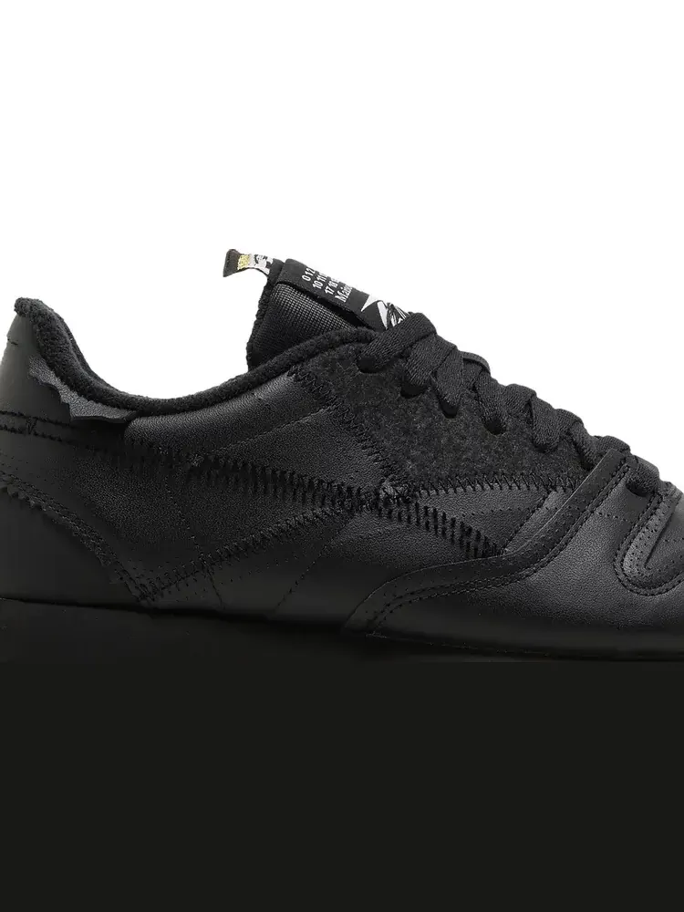 Кроссовки maison margiela x classic leather 'memory of - black' Reebok — изображение 2 из 8, черный