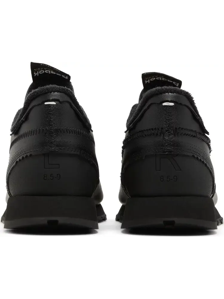 Кроссовки maison margiela x classic leather 'memory of - black' Reebok — изображение 6 из 8, черный