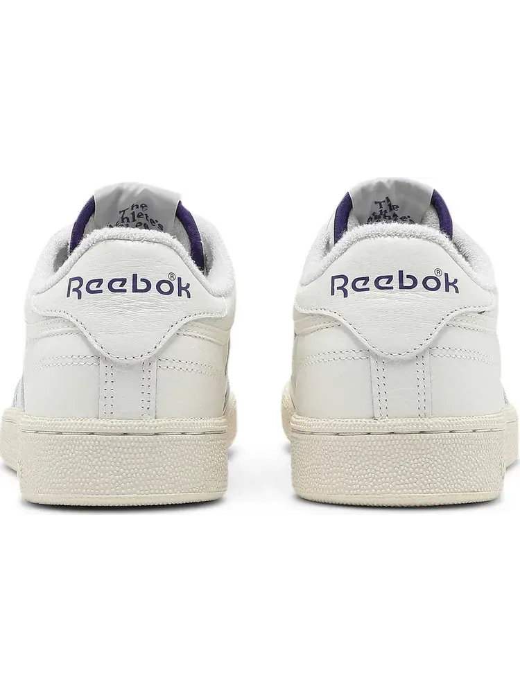 Кроссовки club c 85 'chalk bold purple' Reebok — изображение 6 из 8, белый