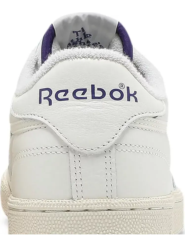 Кроссовки club c 85 'chalk bold purple' Reebok — изображение 7 из 8, белый