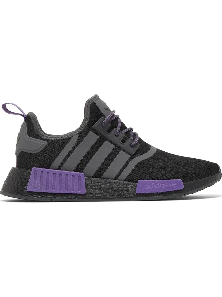 Кроссовки Adidas NMD_R1 'Black Active Purple' — изображение 1 из 8, черный