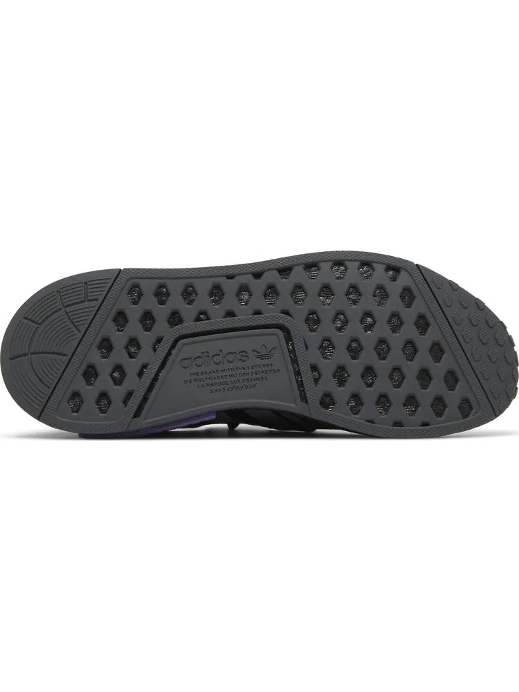 Кроссовки Adidas NMD_R1 'Black Active Purple' — изображение 4 из 8, черный