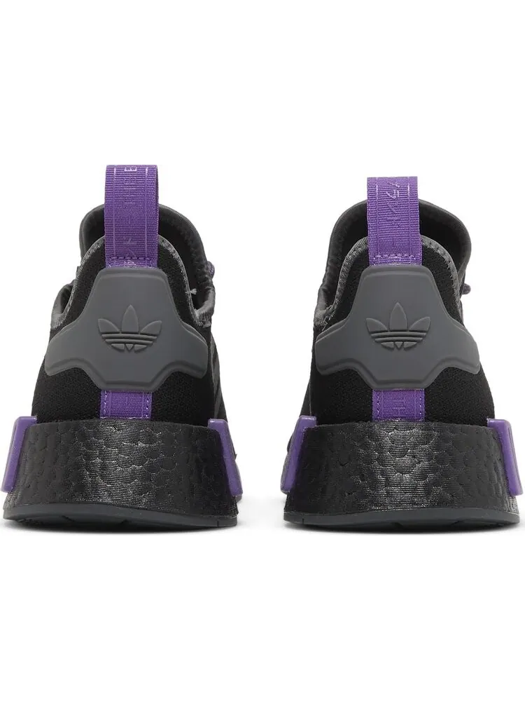 Кроссовки Adidas NMD_R1 'Black Active Purple' — изображение 6 из 8, черный