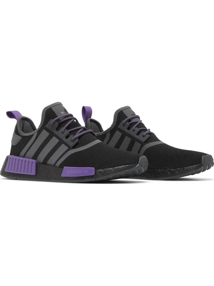 Кроссовки Adidas NMD_R1 'Black Active Purple' — изображение 8 из 8, черный