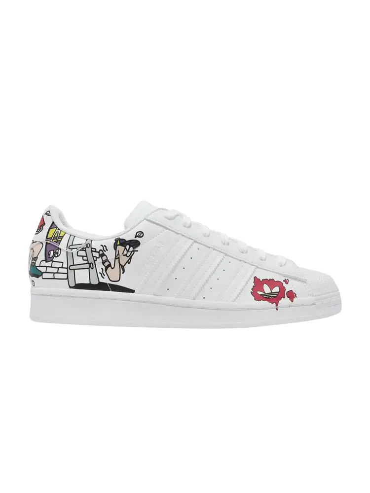 Кроссовки adidas Superstar 'White Comic' — изображение 1 из 1, белый/белый/черный