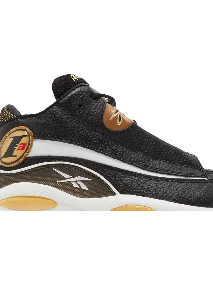 Кроссовки the answer dmx 'black white gold' 2022 Reebok — изображение 2 из 8, черный
