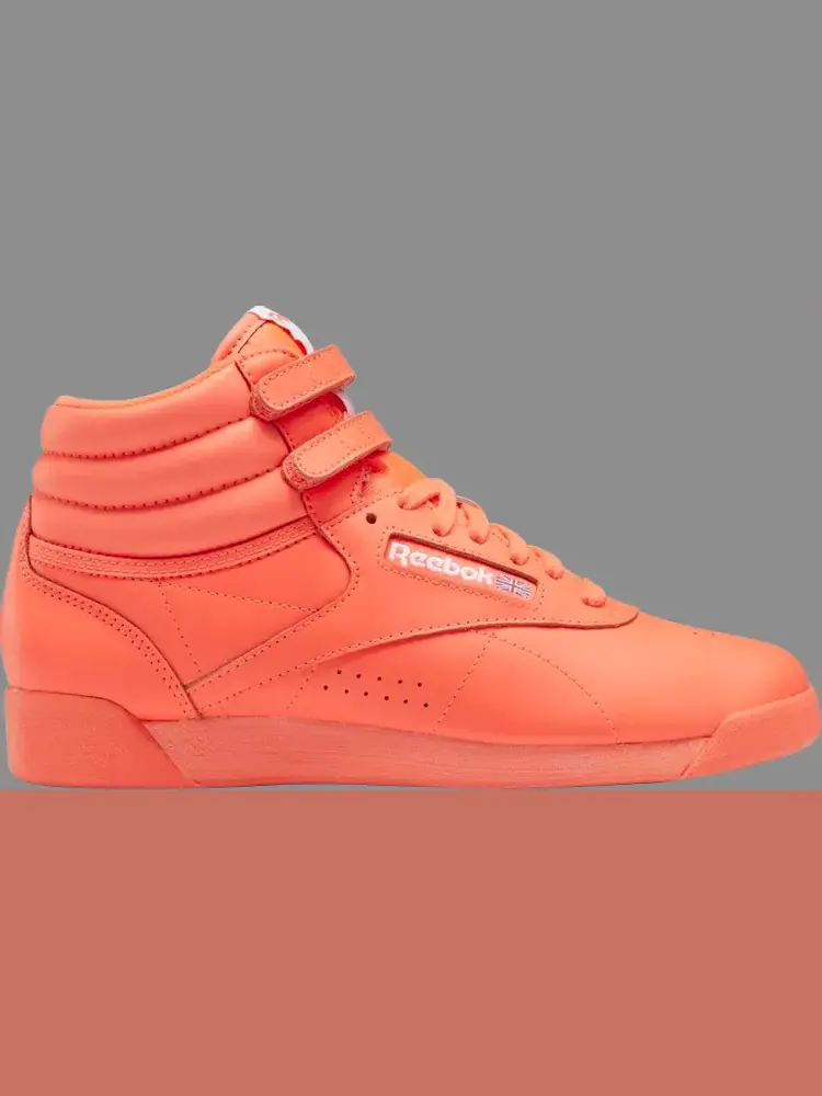 Кроссовки wmns freestyle hi 'orange flare' Reebok, апельсин — изображение 1 из 1, оранжевый