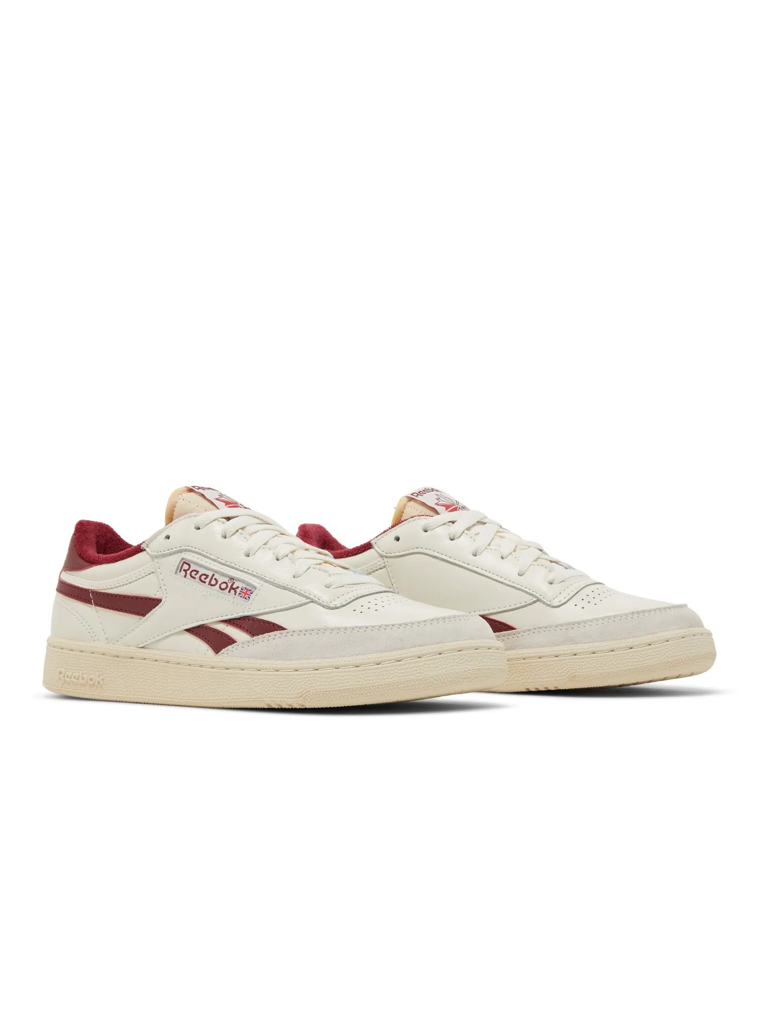Кроссовки Reebok Club C Revenge Vintage — изображение 8 из 8, светло-бежевый/красный