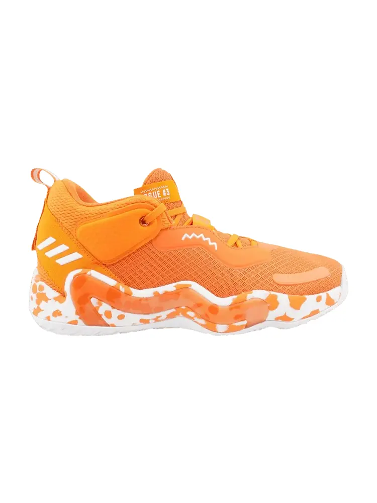 Кроссовки adidas D.O.N. Issue 3 Team Orange — изображение 1 из 1, оранжевый