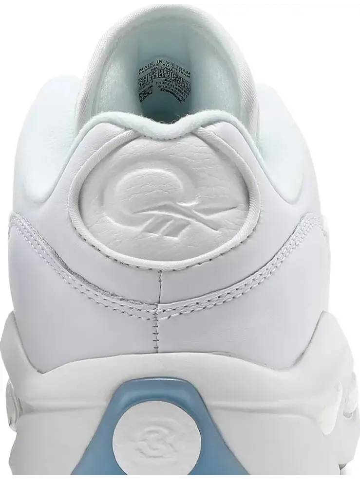 Кроссовки question low 'white clear' Reebok — изображение 7 из 8, белый