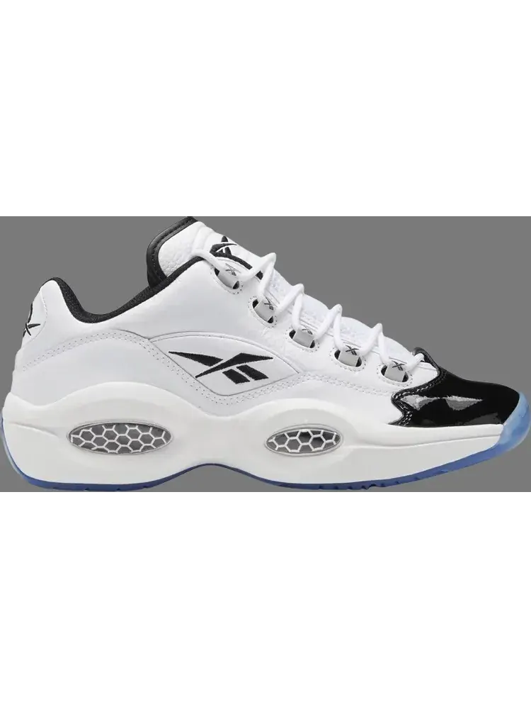 Кроссовки question low 'patent black toe' Reebok — изображение 1 из 1, белый