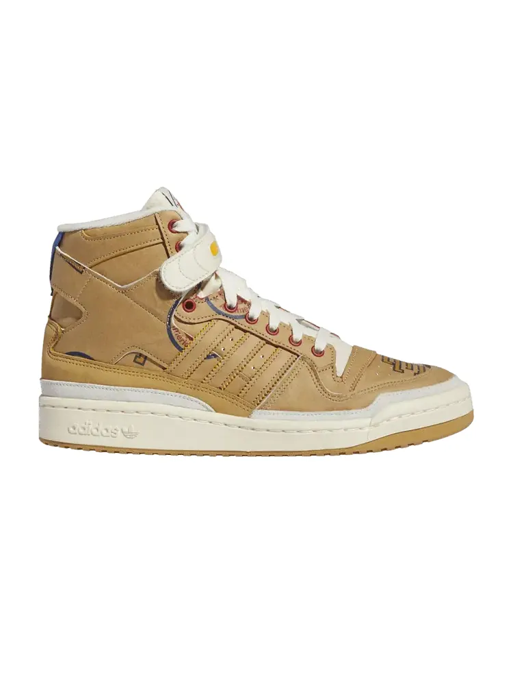 Кроссовки adidas Eric Emanuel x Forum 84 High 'McDonald's All-American - Paper Bag' — изображение 1 из 1, белый//синий