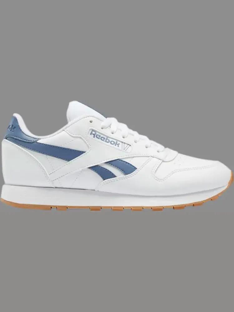 Кроссовки classic leather 'white blue slate' Reebok — изображение 1 из 1, белый