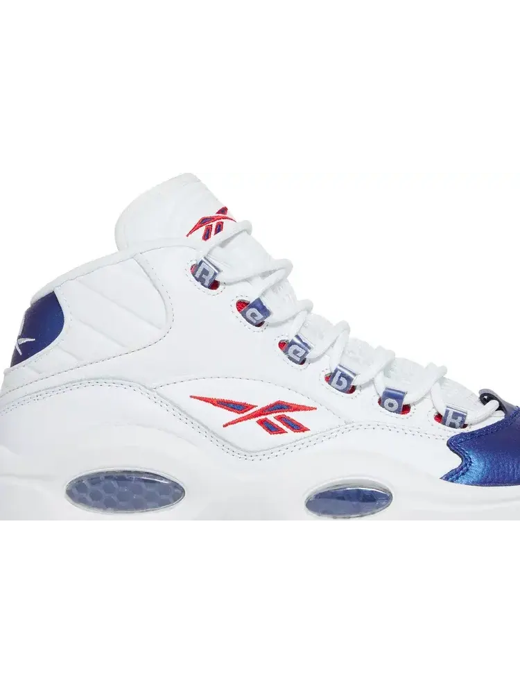Кроссовки question mid 'blue toe' 2022 Reebok — изображение 2 из 8, белый