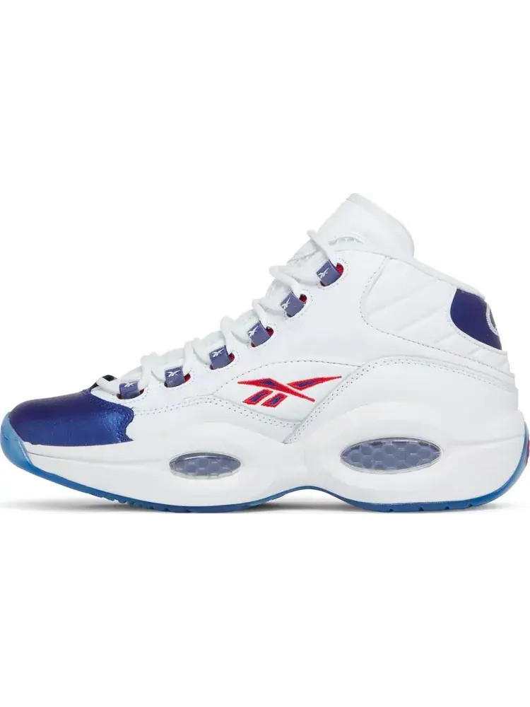 Кроссовки question mid 'blue toe' 2022 Reebok — изображение 3 из 8, белый