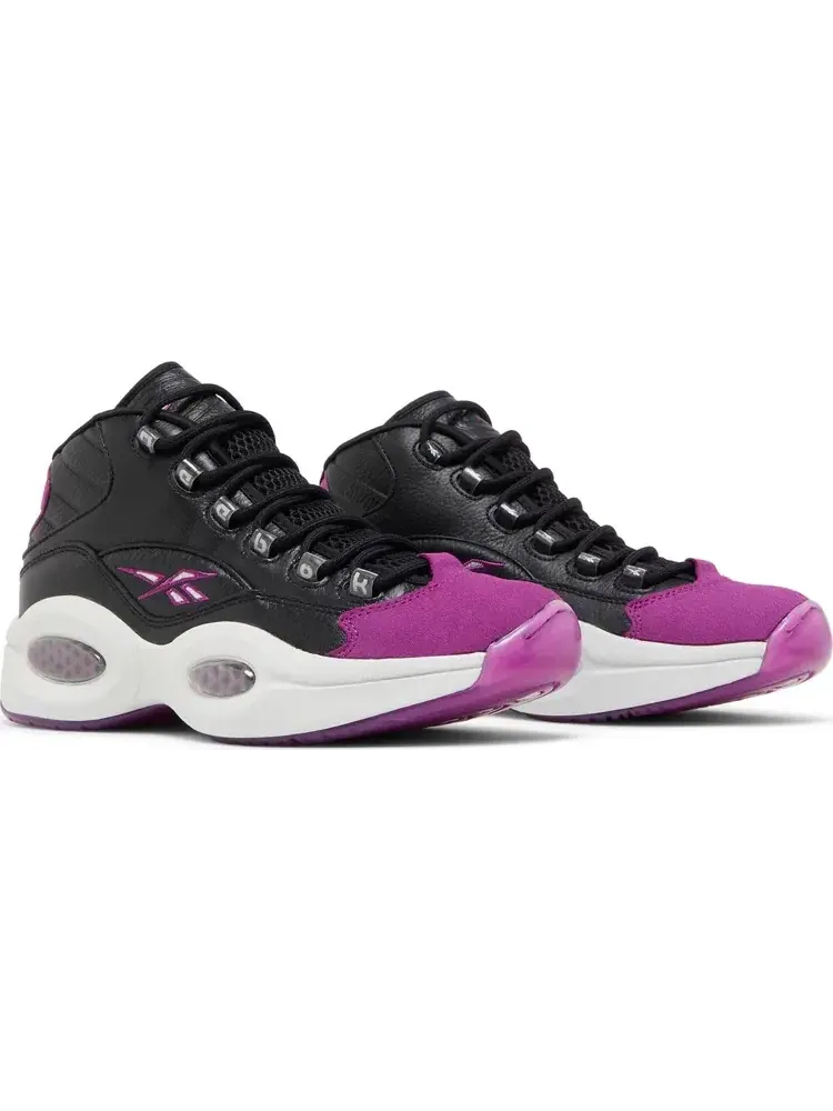 Кроссовки question mid 'black aubergine' Reebok — изображение 8 из 8, черный