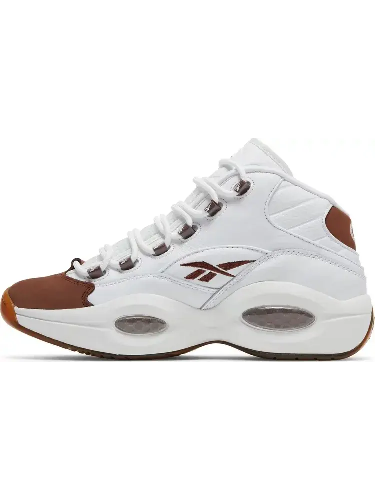 Кроссовки question mid 'mocha toe' Reebok — изображение 3 из 8, белый