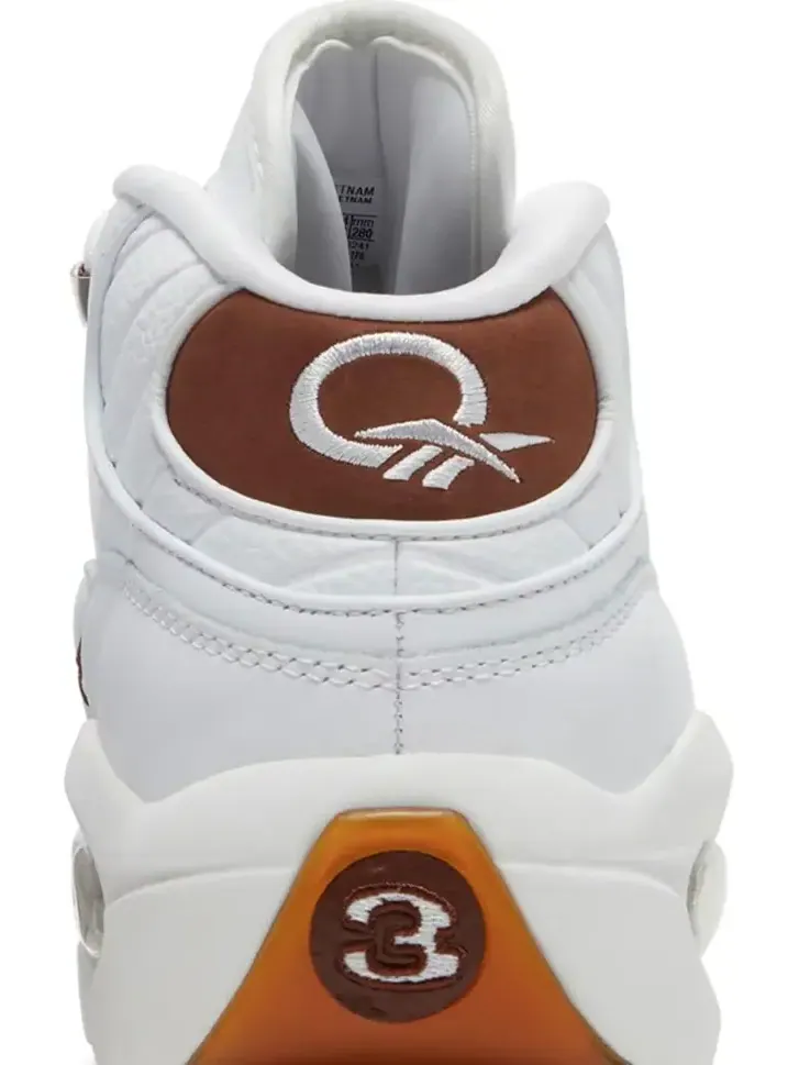 Кроссовки question mid 'mocha toe' Reebok — изображение 7 из 8, белый