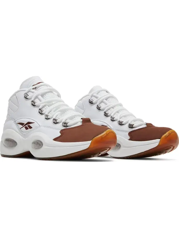 Кроссовки question mid 'mocha toe' Reebok — изображение 8 из 8, белый
